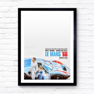 Ford v Ferrari - Le Mans &#39;66 - 2019 - Filmposter - Filmposter - Kinoposter - A1/A2/A3/A4/A5