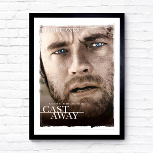 Cast Away - 2000 - Movie Poster - Film Poster - Cinema Poster - A1/A2/A3/A4/A5