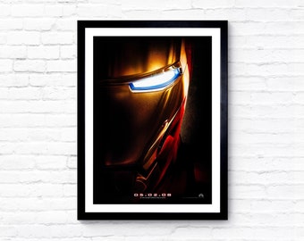 Iron Man - 2008 - Movie Poster - Film Poster - Cinema Poster - A1/A2/A3/A4/A5