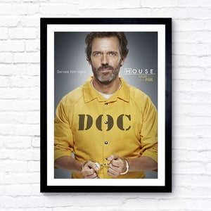 House - 2004 - TV Series - Movie Poster - Film Poster - Cinema Poster - A1/A2/A3/A4/A5
