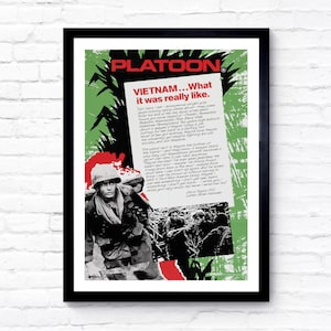 Platoon - 1986 - Movie Poster - Film Poster - Cinema Poster - A1/A2/A3/A4/A5