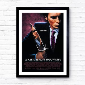 American Psycho - 2000 - Movie Poster - Film Poster - Cinema Poster - A1/A2/A3/A4/A5