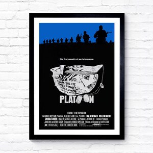 Platoon - 1986 - Movie Poster - Film Poster - Cinema Poster - A1/A2/A3/A4/A5