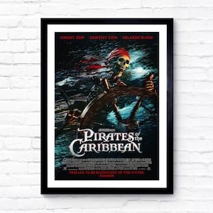 Pirates of the Caribbean: The Curse of the Black Pearl - 2003 - Movie Poster - Film Poster - Cinema Poster - A1/A2/A3/A4/A5