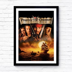Pirates of the Caribbean: The Curse of the Black Pearl - 2003 - Movie Poster - Film Poster - Cinema Poster - A1/A2/A3/A4/A5