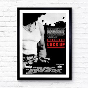 Lock Up - 1989 - Movie Poster - Film Poster - Cinema Poster - A1/A2/A3/A4/A5
