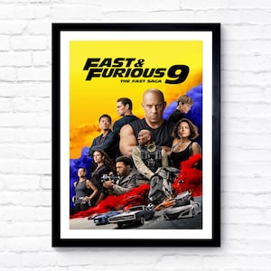 F9 - The Fast and the Furious - 2021 - Movie Poster - Film Poster - Cinema Poster - A1/A2/A3/A4/A5