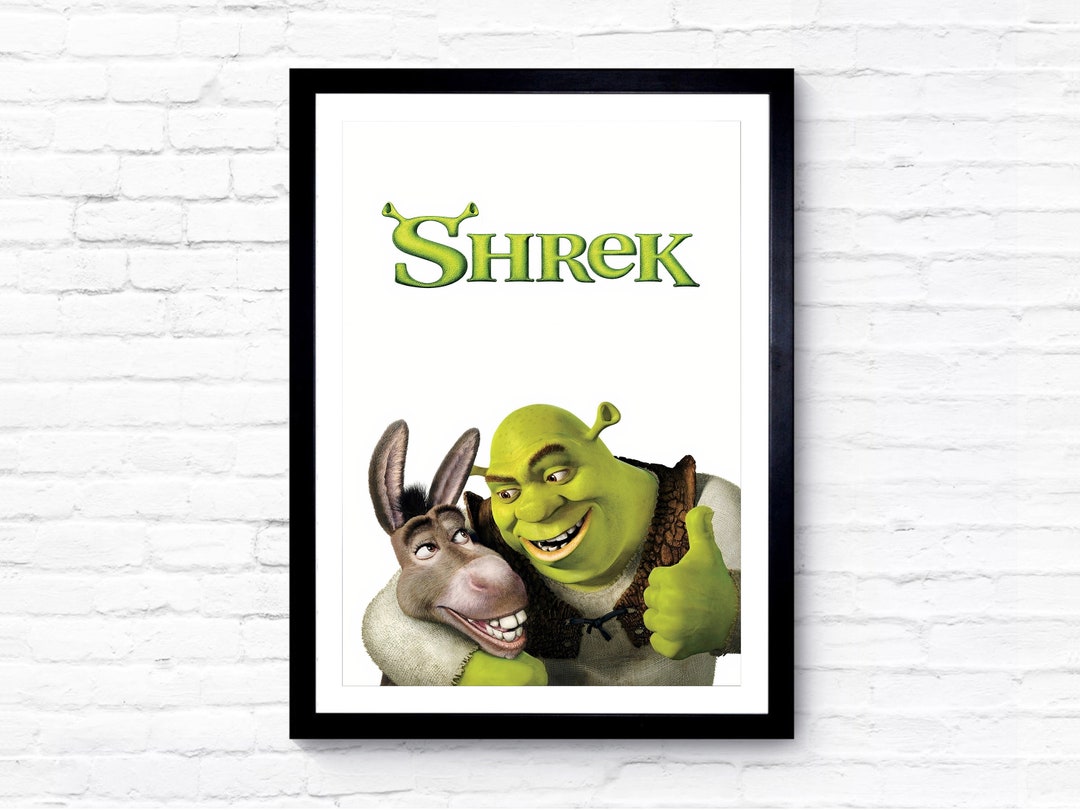 Shrek 2001 Movie Poster Film Poster Cinema Poster A1/A2/A3/A4/A5 Etsy