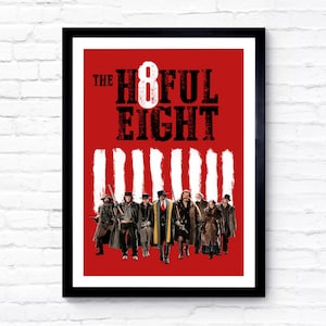The Hateful Eight - Quentin Tarantino -Samuel L Jackson - Kurt Russel - 2015 - Filmposter - Filmposter - Kinoposter - A1/A2/A3/A4/A5