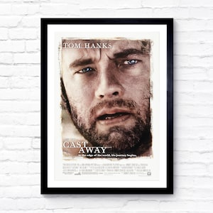 Cast Away - 2000 - Movie Poster - Film Poster - Cinema Poster - A1/A2/A3/A4/A5