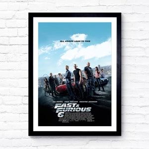 Fast & Furious 6 - The Fast and the Furious - 2013 - Filmposter - Filmposter - Kinoposter - A1/A2/A3/A4/A5