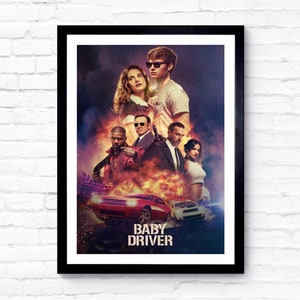 Baby Driver - 2017 - Movie Poster - Film Poster - Cinema Poster - A1/A2/A3/A4/A5