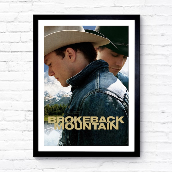 Brokeback Mountain - 2005 - Movie Poster - Film Poster - Cinema Poster - A1/A2/A3/A4/A5