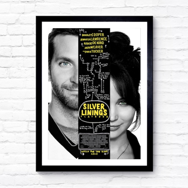 Silver Linings Playbook - 2012 - Movie Poster - Film Poster - Cinema Poster - A1/A2/A3/A4/A5