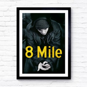 8 Mile - 2002 - Movie Poster - Film Poster - Cinema Poster - A1/A2/A3/A4/A5