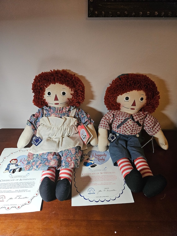 Raggedy Ann and Andy 75th Anniversary Dolls - Etsy