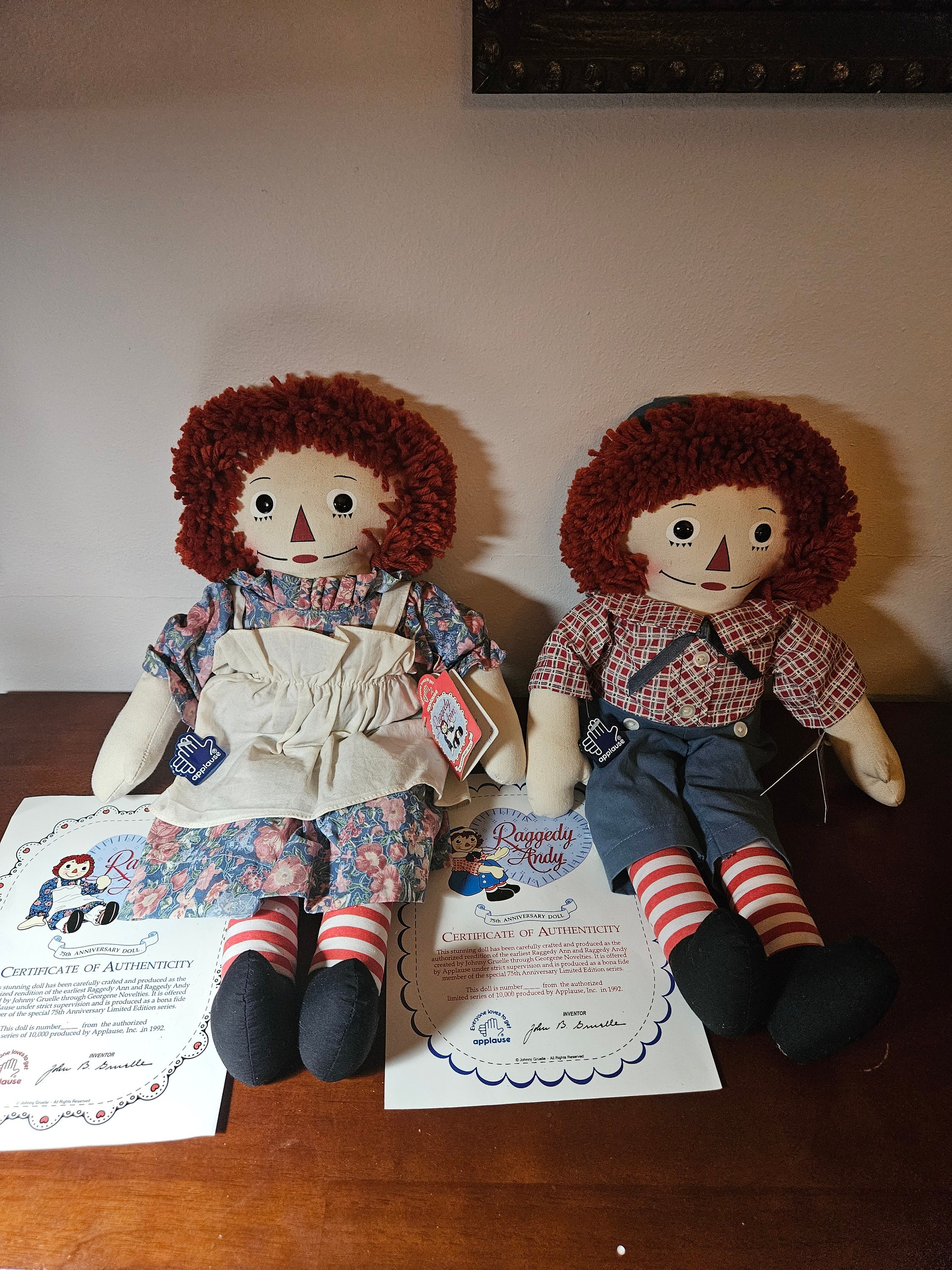 Applause社RAGGEDY ANN & ANDYのアン（90cmオーバー) Applause Classic Raggedy Ann & Andy Cloth Doll 17
