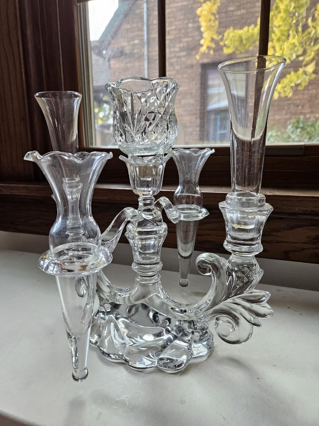 1930s Art Deco Cambridge Candelabra 7 Pieces Etsy