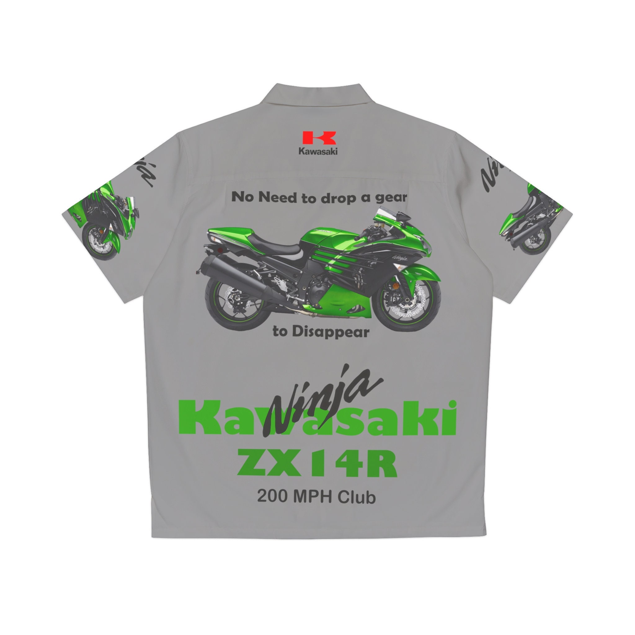 Kawasaki Ninja 200 MPH Club Men's Hawaiian Shirt - Etsy