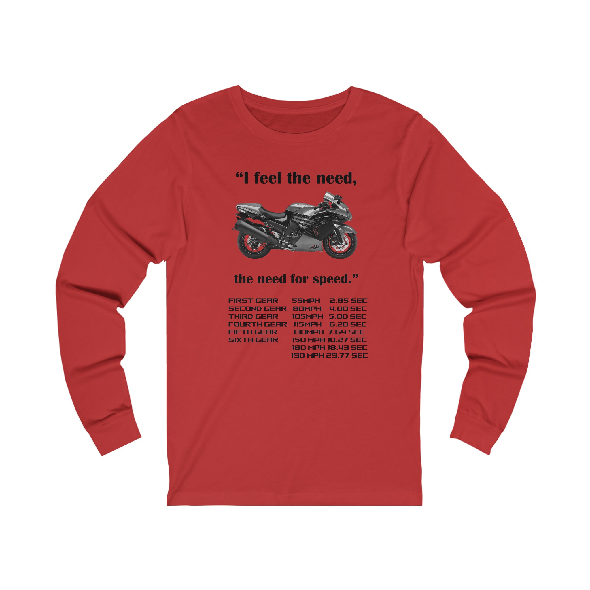 Kawasaki Zx14 R Performance Numbers Unisex Jersey Long