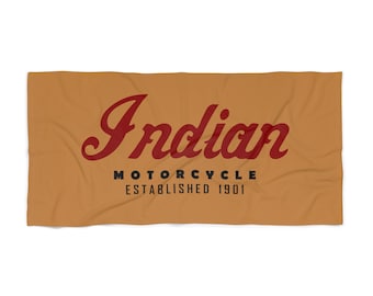 Indian Motorcycle Beach Towel