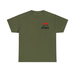 Kawasaki Ninja Heavy Cotton Tee Unusual unique Funny