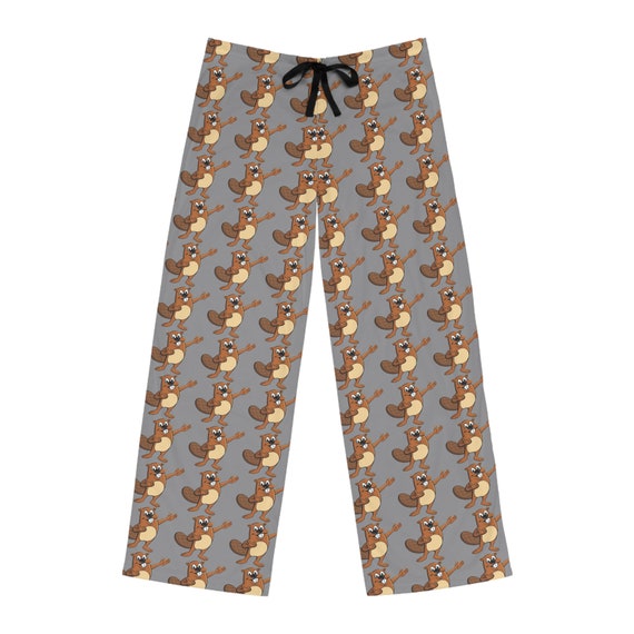 Beaver Galore Men s Pajama Pants Etsy