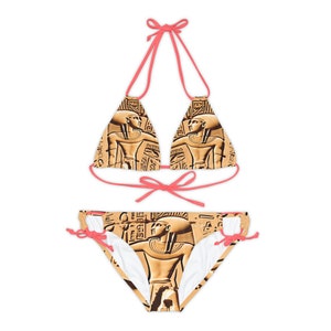 Egyptian Bikini  look for matching tote and blanketWomens Swimwear.