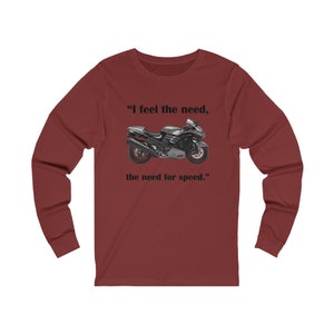 The Need for Speed Kawasaki Ninja zx14r Unisex Jersey Long Sleeve Tee
