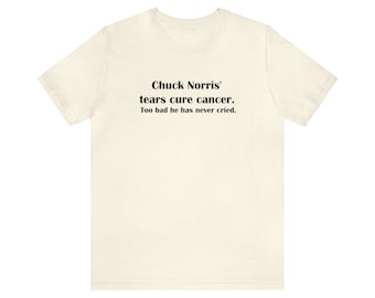 Chuck Norris humor Jersey Short Sleeve Tee
