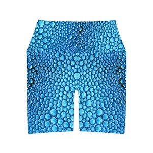 High Waisted Yoga Shorts Air Bubbles