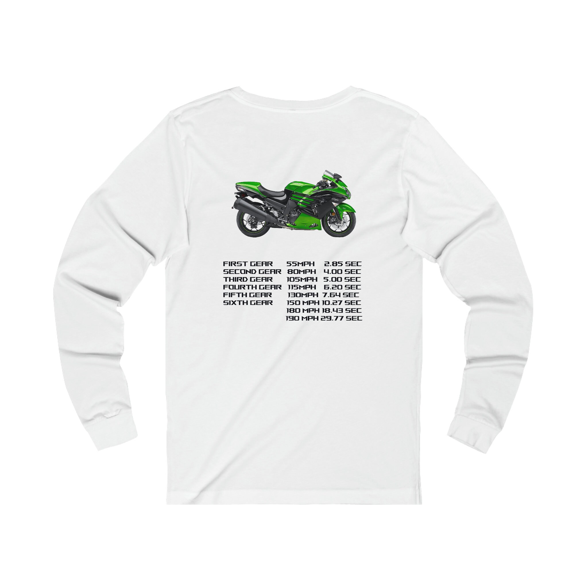 Kawasaki Zx14 R Performance Numbers Unisex Jersey Long