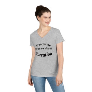 Low Risk of Starvation Funny Unique T-Shirt Im not fat joke