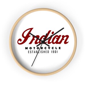Indian motorcycle wall clock - Etsy 日本