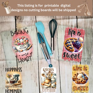 Funny Country Kitchen Towel or Cutting Board Sublimation Printable Designs  - Cute and Humorous Kitchen Designs