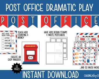Juego de rol de oficina de correos, juego de simulación de cartero (descarga digital)