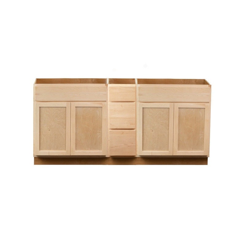 Unfinished Bathroom Vanity 60 Inches for Double Sink - Ready-to ...