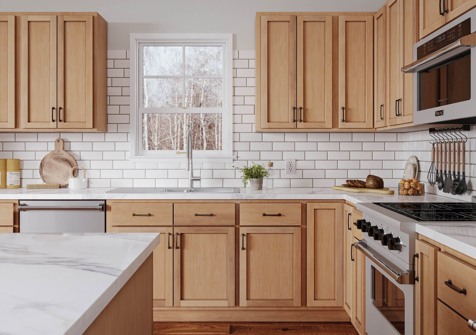 Unfinished Kitchen Cabinets, Ready-to-assemble RTA Cabinets W/ Soft ...