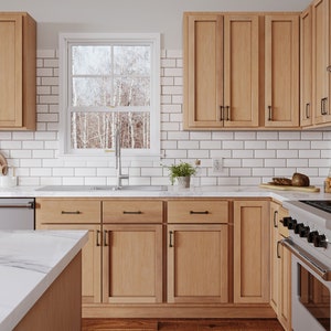 Unfinished Kitchen Cabinets, Ready-to-assemble RTA Cabinets W/ Soft Close Doors and Drawers, DIY ...