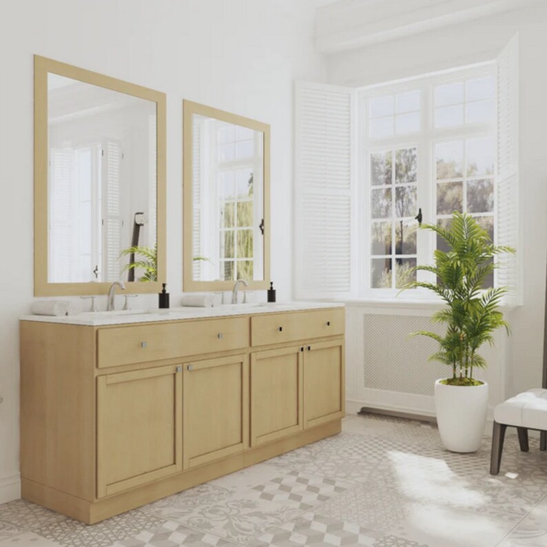 Unfinished Bathroom Vanity Readytoassemble RTA Raw Maple