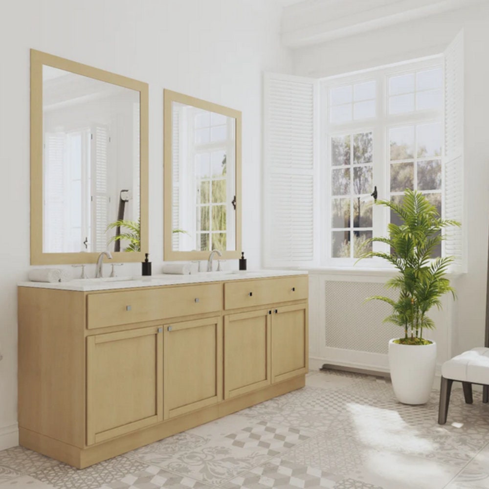 Unfinished Bathroom Vanity Readytoassemble RTA Raw Maple