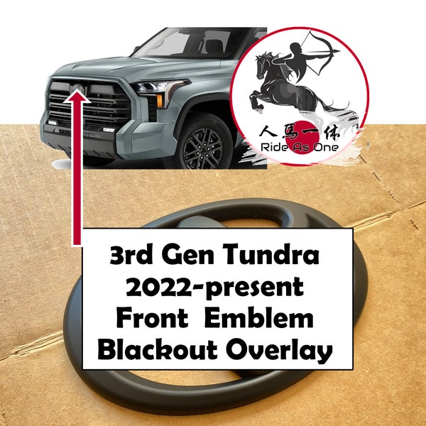 3rd Gen TUNDRA Blackout Accessories Emblem Overlay Kit, 2022-present Toyota
