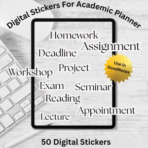 Digital Stickers Academic Planner Digital Goodnotes