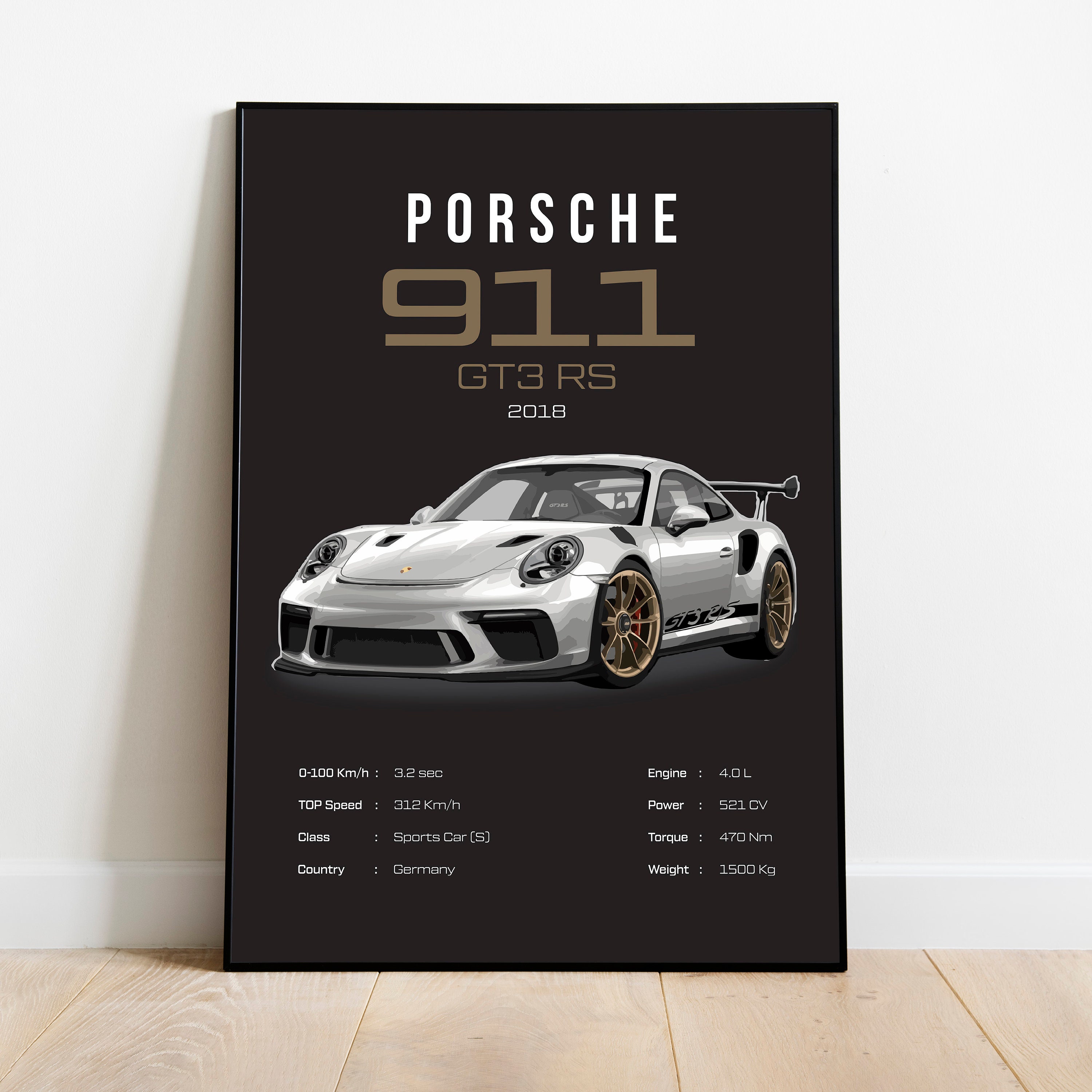 Wrapping Studio - Car Wrapping prototype Porsche GT2 RS  Animal