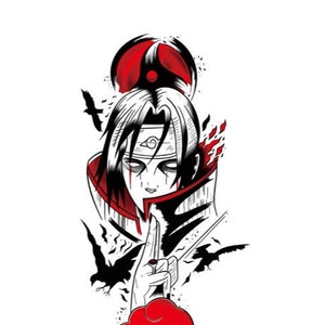 Mystic Itachi Genjutsu: Illusionary Art Temporary Tattoo