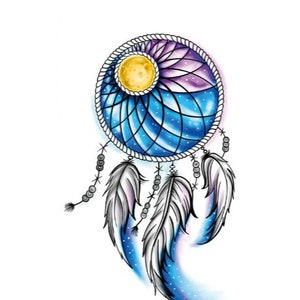Spiritual Sentinel: Dreamcatcher Temporary Tattoo