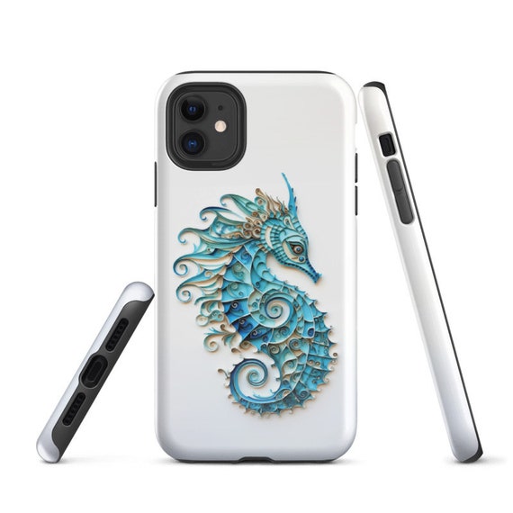 Hardcase iPhone cell phone case | Seahorse | Mosaic | Diver gift | Scuba Diving Hardcase iPhone cell phone case | Seahorse | Mosaic | Diver gift | Scuba Diving