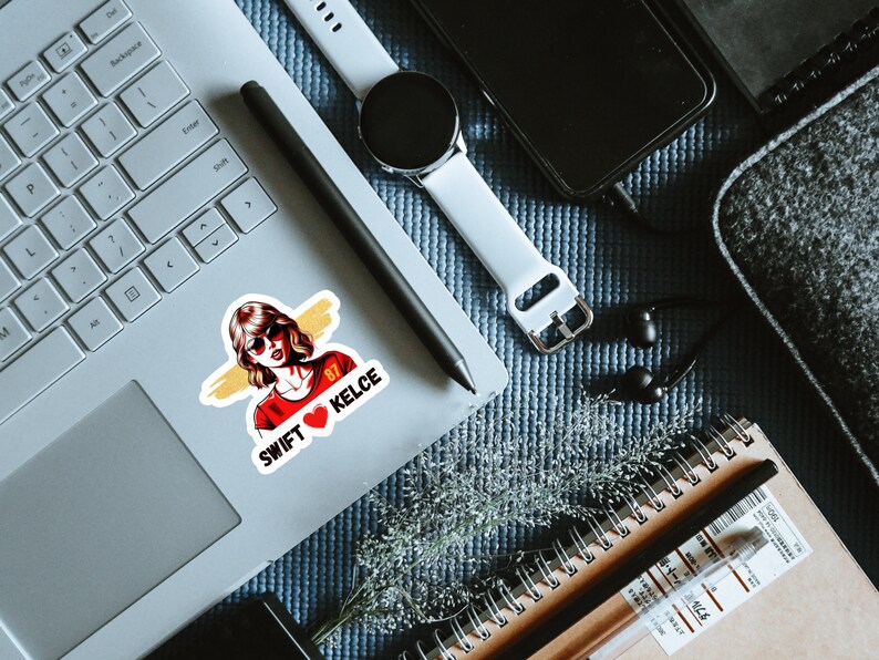 Swift Hearts Kelce Sticker, Travis Kelce Decal, Taylor Swift Stickers