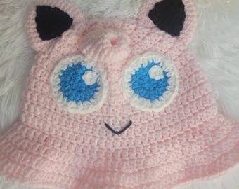 Jigglypuff inspired bucket hat