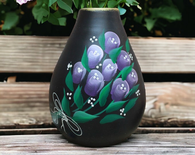 Bud vases, Purple tulip Vase, Handmade Vases, Ceramic vases, Flower vases, Gifts for her, Vases, Pottery Vases, New home gift, Gifts for mom